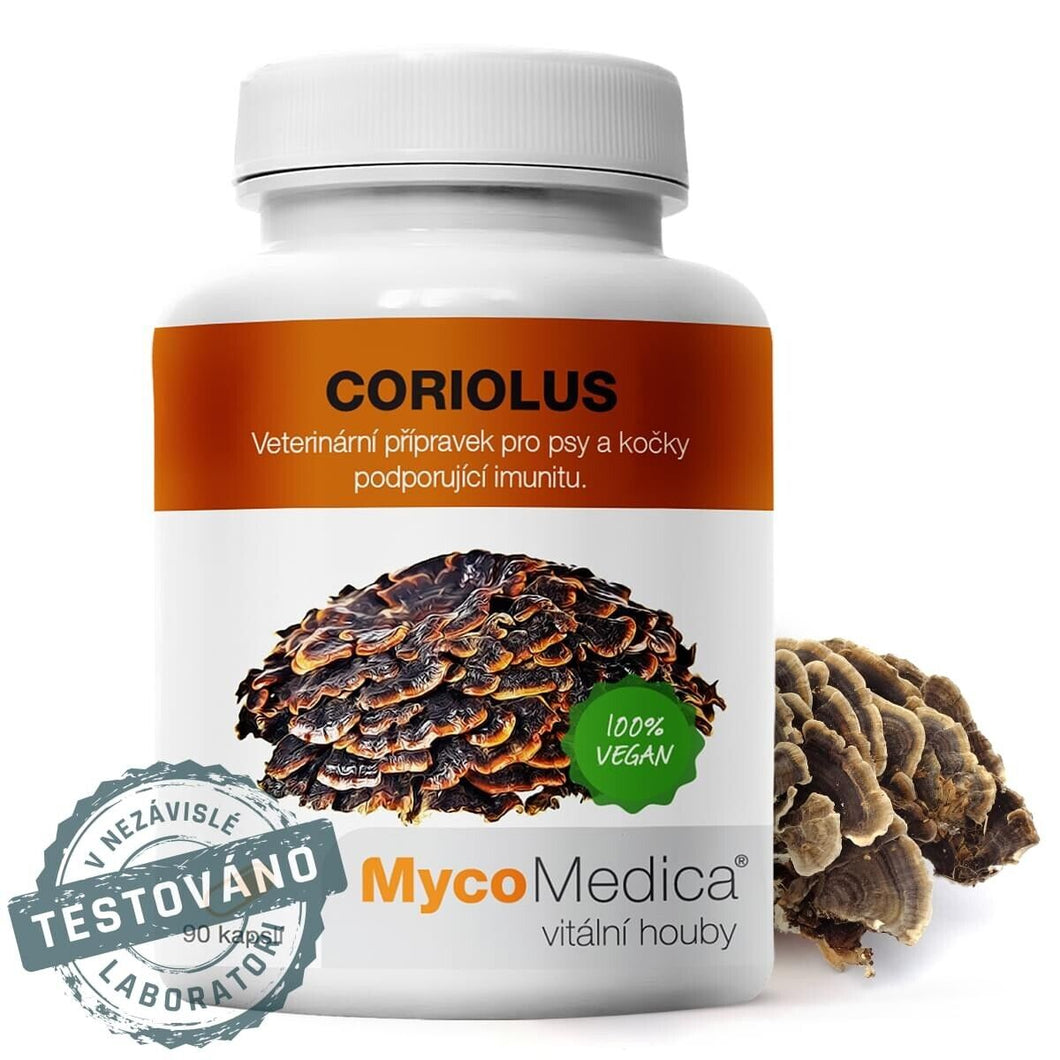 Mycomedica Coriolus Versicolor, turkey tail extract 40% polysaccharides, 90 capsules