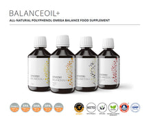 Cargar imagen en el visor de la galería, BalanceOil+, Omega 3 DHA EPA con polifenoles eficaces, Vit. D3 Y PRUEBA
